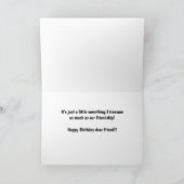 Funny squirrel Birthday voor goede vriend Kaart (Binnen)