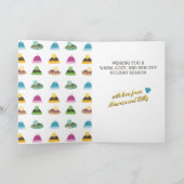 Funny squirrel breit met handgemaakte kerstmanbrei feestdagen kaart (Binnen)