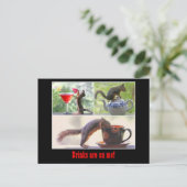 Funny Squirrel Briefkaart (Staand voorkant)