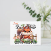 Funny Squirrel Briefkaart (Staand voorkant)