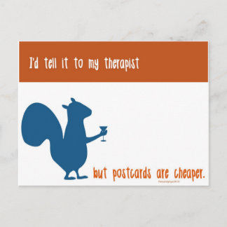 Funny squirrel briefkaart voor vrienden