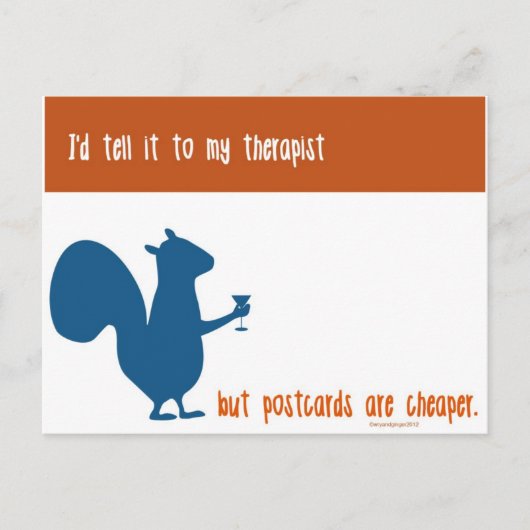 Funny squirrel briefkaart voor vrienden (Voorkant)