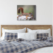 Funny Squirrel Canvas Afdruk (Insitu (Slaapkamer))