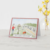 Funny Squirrel Cartoon Birthday Wenskaart Kaart (Gele Bloem)