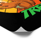 Funny Squirrel Chicken on the Tree Squirrel Poster (Hoek)