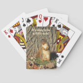 Funny Squirrel Classic Palling Cards Pokerkaarten (Achterkant)