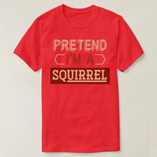 Funny Squirrel Costume Animal Gift Squirrel T-shirt (Design voorkant)