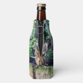 Funny Squirrel Deez Nuts ongeschikte Humor Flesjeskoeler (Fles Achterkant)