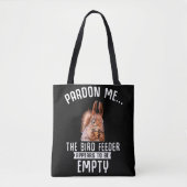 Funny Squirrel Empty Bird Feeder Squirrels Tote Bag (Voorkant)