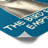 Funny Squirrel Excuse Me The Bird Feeder Is Empty  Poster (Hoek)