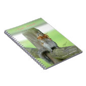 Funny Squirrel Gepersonaliseerd notebook Notitieboek (Rechterzijde)