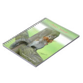 Funny Squirrel Gepersonaliseerd notebook Notitieboek (Linkerzijde)