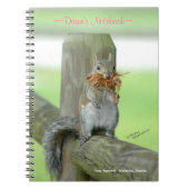 Funny Squirrel Gepersonaliseerd notebook Notitieboek (Voorkant)