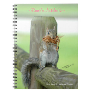 Funny Squirrel Gepersonaliseerd notebook Notitieboek