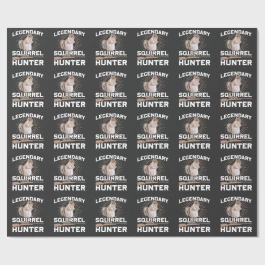 Funny Squirrel Hunting Quote Forent Animal Hunter Cadeaupapier (Vlak)