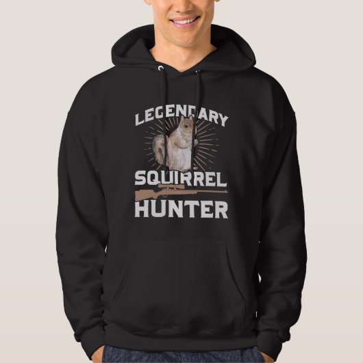 Funny Squirrel Hunting Quote Forent Animal Hunter Hoodie (Voorkant)