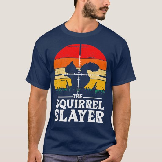 Funny Squirrel Hunting Slayer Shoot Squirrels T-shirt (Voorkant)
