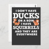 Funny Squirrel Joke Hilarious Rodent Humor Briefkaart (Voorkant / Achterkant)