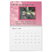 Funny Squirrel Just Plain Nutz Calendar Kalender (Feb 2026)