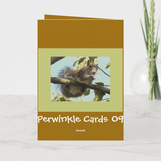 Funny Squirrel Kaart (Achterkant)