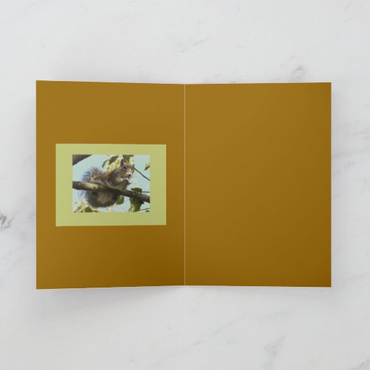 Funny Squirrel Kaart (Binnen)