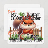 Funny Squirrel Kaart (Voorkant / Achterkant)