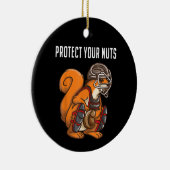 Funny Squirrel Lover Baseball Catcher Gift Boys Gi Keramisch Ornament (Rechts)