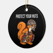 Funny Squirrel Lover Baseball Catcher Gift Boys Gi Keramisch Ornament (Links)