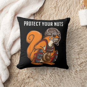 Funny Squirrel Lover Baseball Catcher Gift Boys Gi Kussen