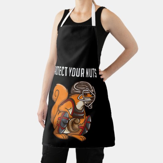 Funny Squirrel Lover Baseball Catcher Gift Boys Gi Schort (Insitu)