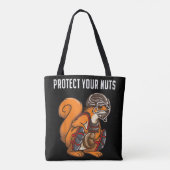 Funny Squirrel Lover Baseball Catcher Gift Boys Gi Tote Bag (Achterkant)