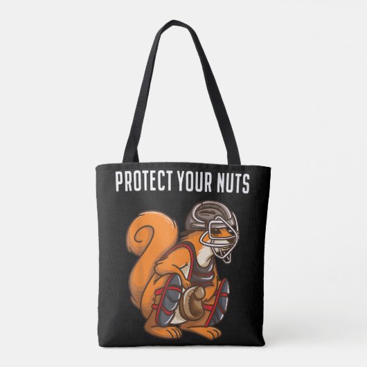 Funny Squirrel Lover Baseball Catcher Gift Boys Gi Tote Bag (Achterkant)