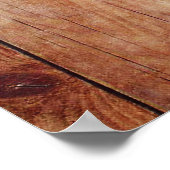 Funny squirrel op hout poster (Hoek)