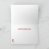 Funny Squirrel Poetry Birthday Kaart (Binnen)