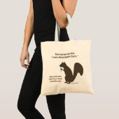 Funny squirrel shopping bag tote bag (Voorkant (product))