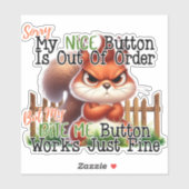 Funny Squirrel Sticker (Vel)