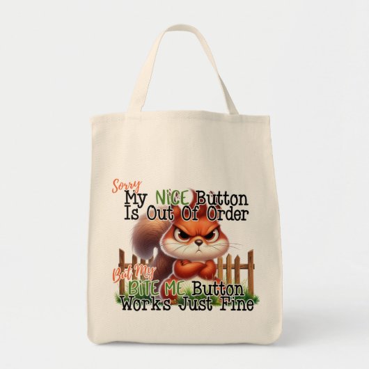 Funny Squirrel Tote Bag (Voorkant)