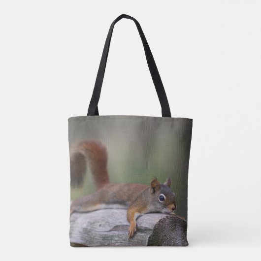Funny Squirrel Tote Bag (Achterkant)