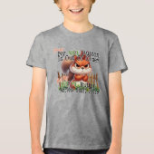 Funny Squirrel Tri-Blend Shirt (Voorkant)