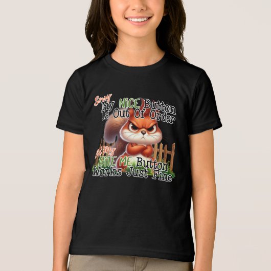 Funny Squirrel Tri-Blend Shirt (Voorkant)