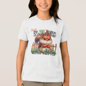 Funny Squirrel Tri-Blend Shirt (Voorkant)