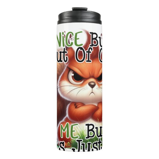 Funny Squirrel Tumbler Thermosbeker (Voorkant)