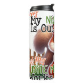 Funny Squirrel Tumbler Thermosbeker (Gedraaid links)
