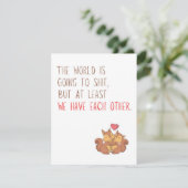 Funny Squirrel Verjaardag/Valentijnsdag Kaart (Staand voorkant)