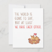 Funny Squirrel Verjaardag/Valentijnsdag Kaart (Voorkant)