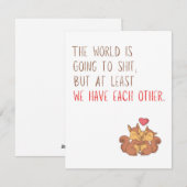 Funny Squirrel Verjaardag/Valentijnsdag Kaart (Voorkant / Achterkant)