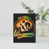 Funny Squirrel Whisperer Nut Lover Briefkaart (Staand voorkant)