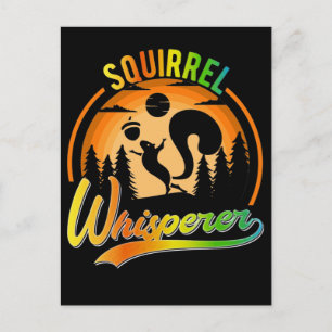 Funny Squirrel Whisperer Nut Lover Briefkaart
