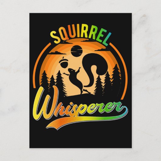 Funny Squirrel Whisperer Nut Lover Briefkaart (Voorkant)
