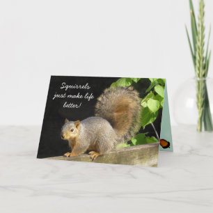 Funny Squirrels maken het leven beter vriendschap Kaart